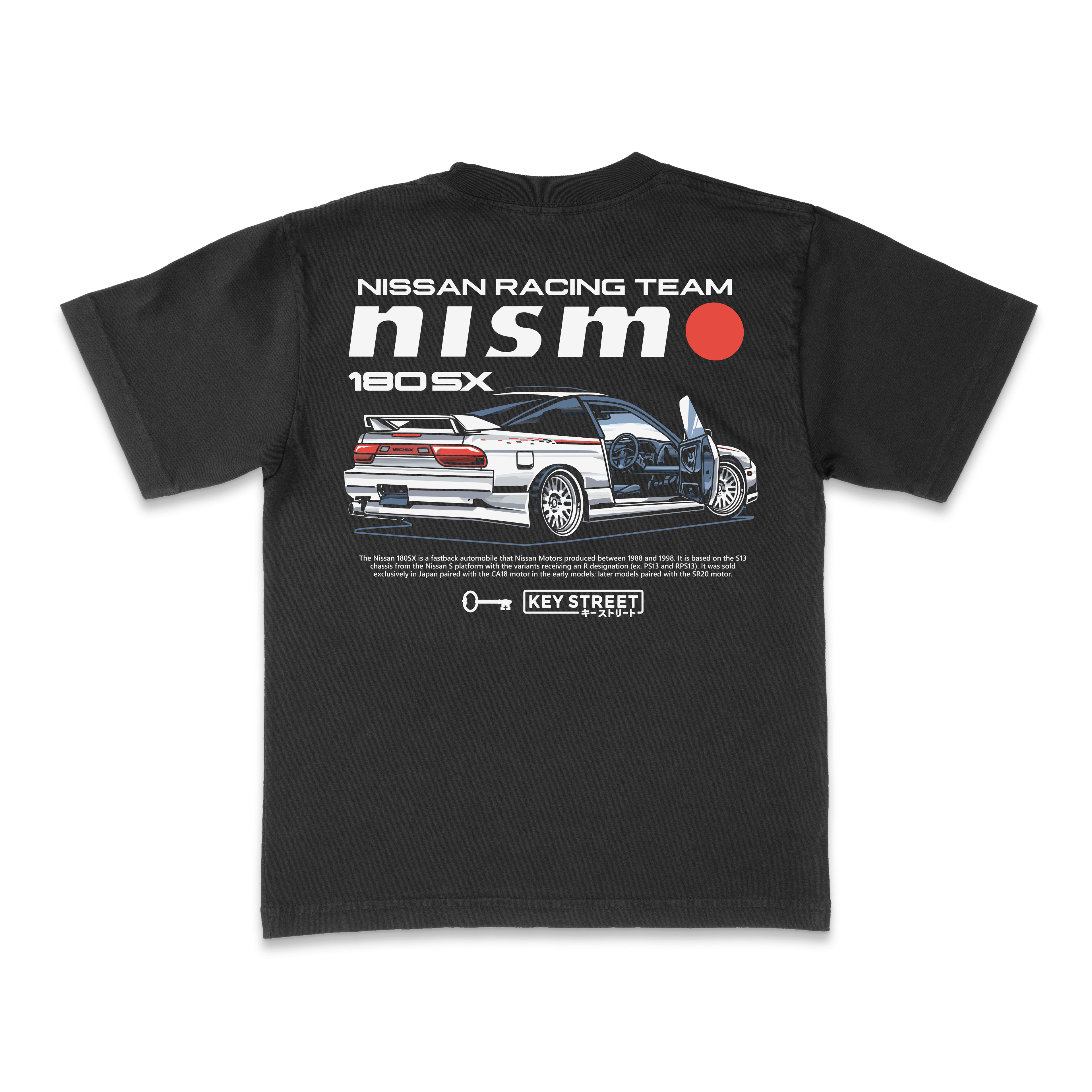 Nismo x Key St 180sx Tee in black