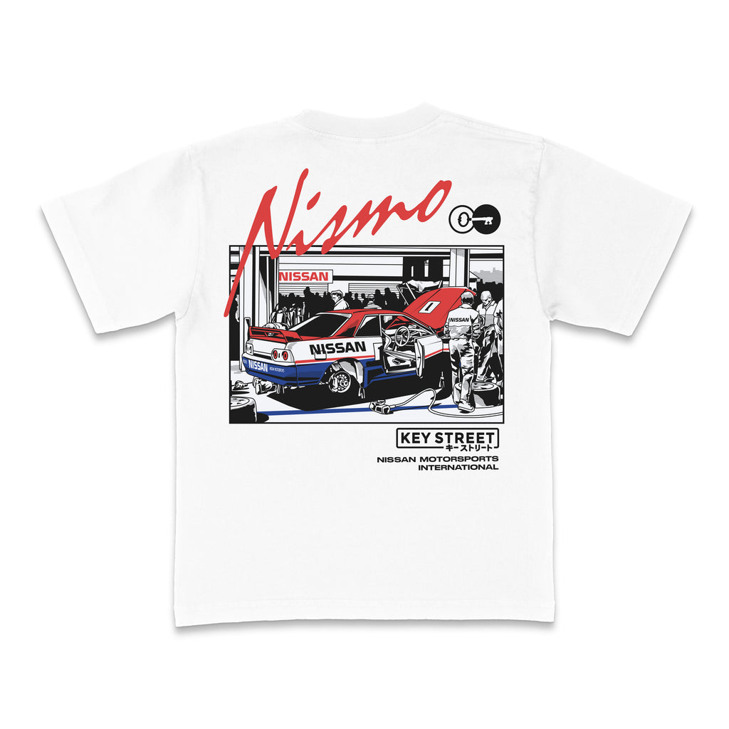 Nismo x Key St Bathurst Pits Tee in white