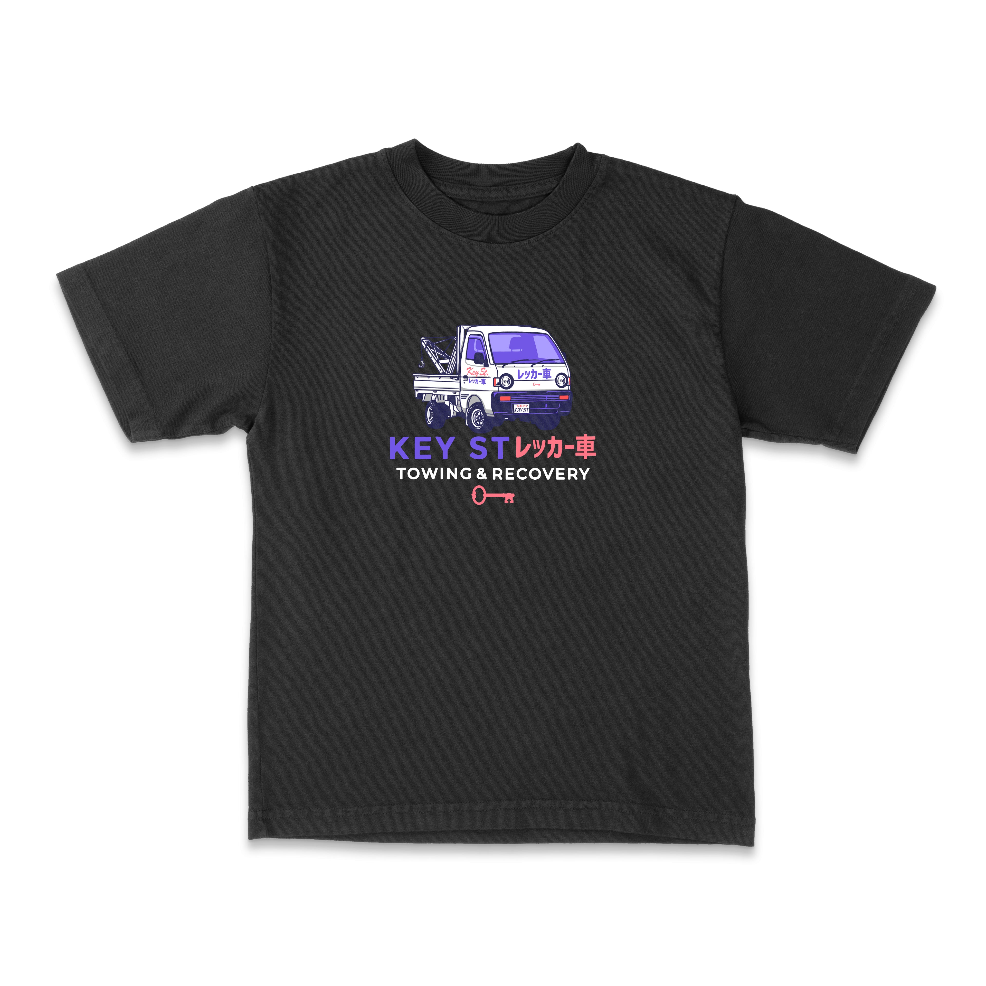 Tow Truck Tee in black