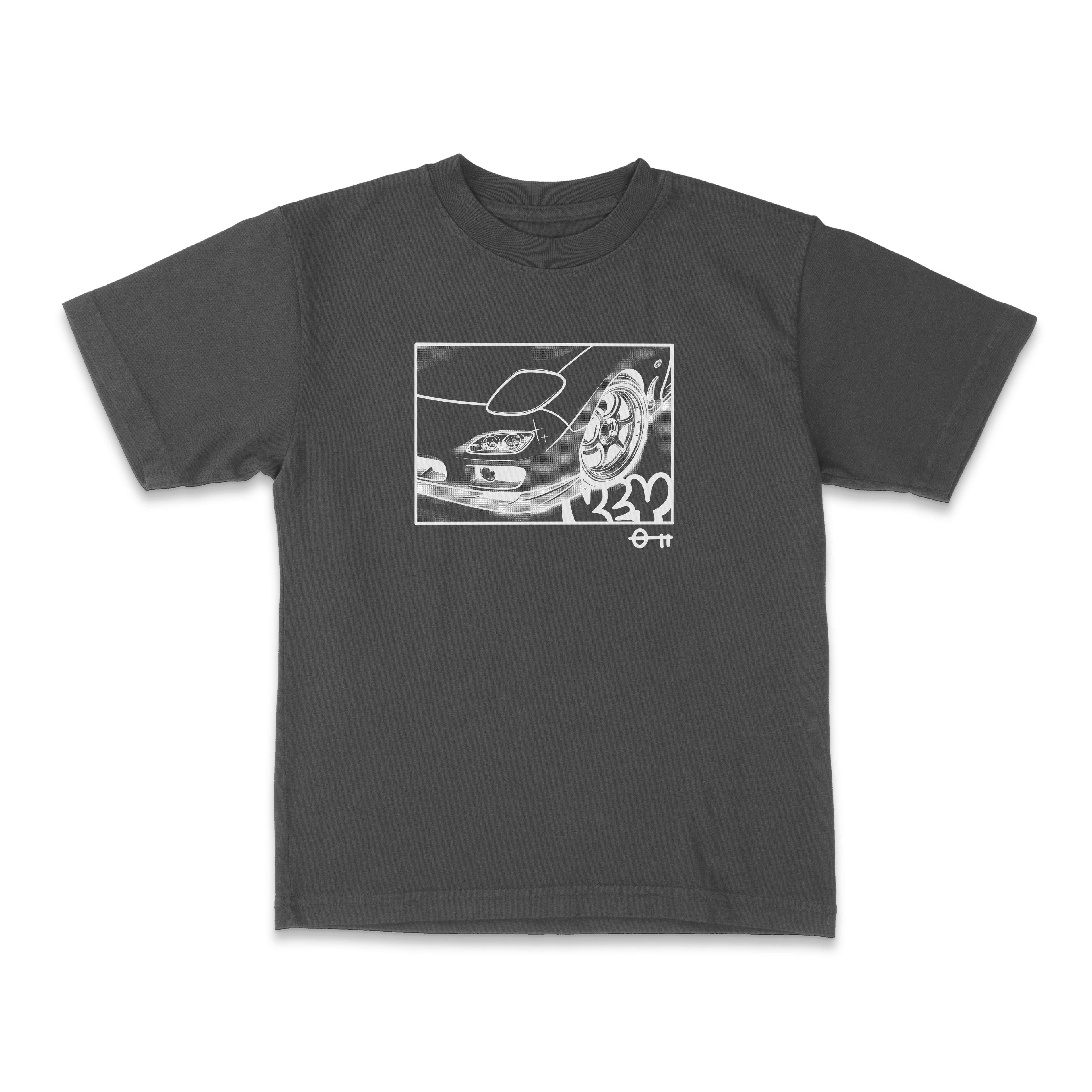 Halftone Invert Tee in Vintage black