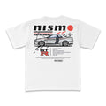 Nismo x Key St R34 GTR Tee in white