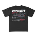Key Street Racing Tee in black
