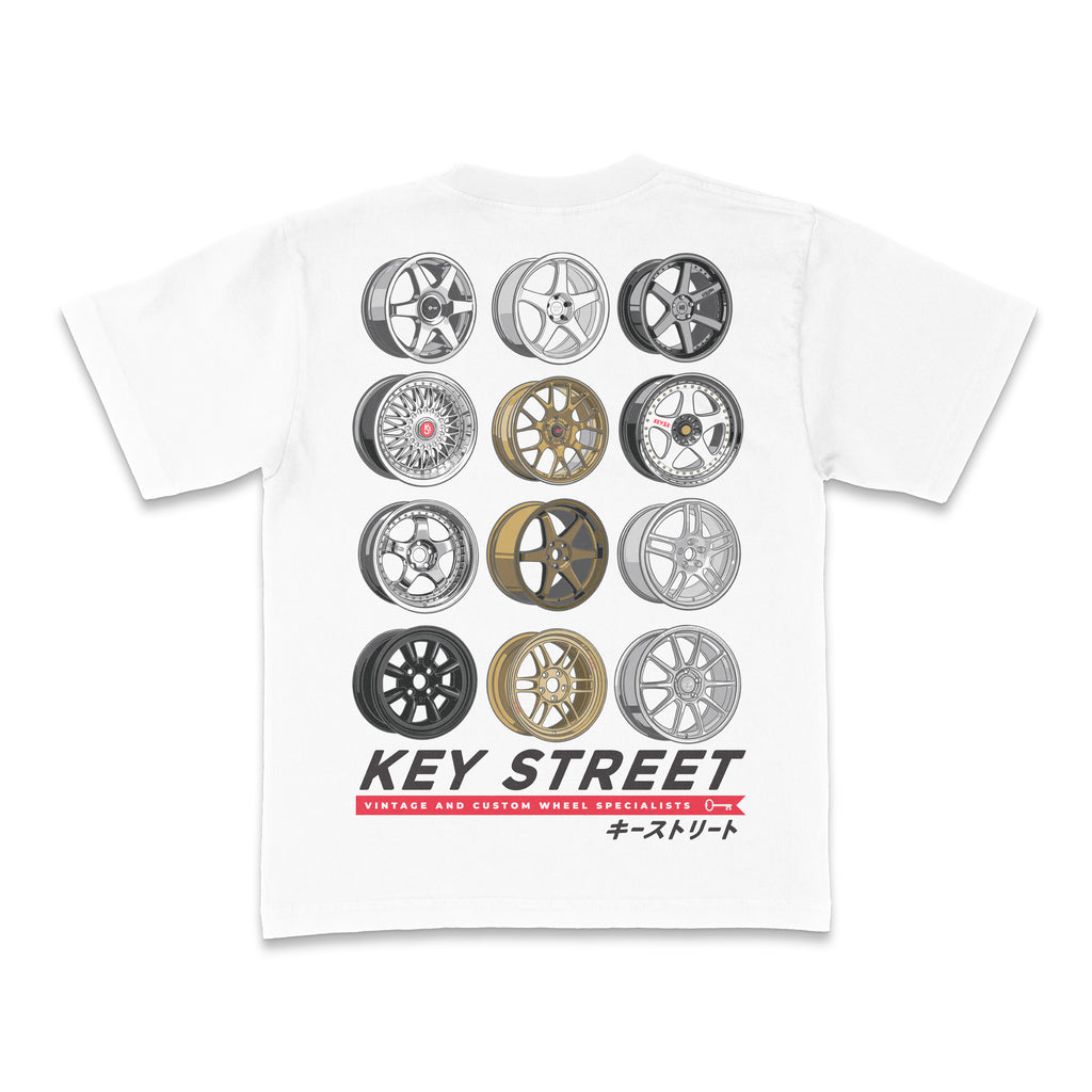 Wheels Tee in white