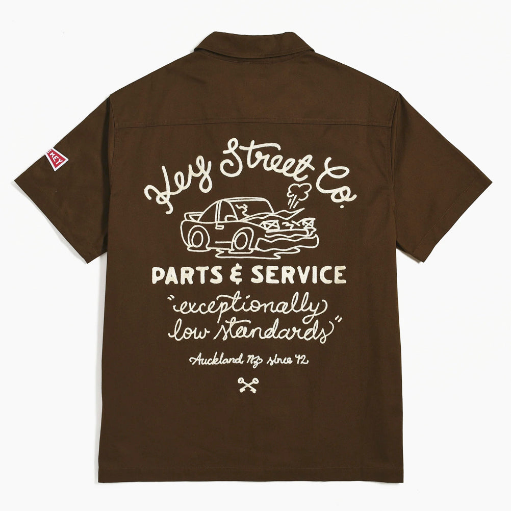 Parts & Service Work Shirt in brown