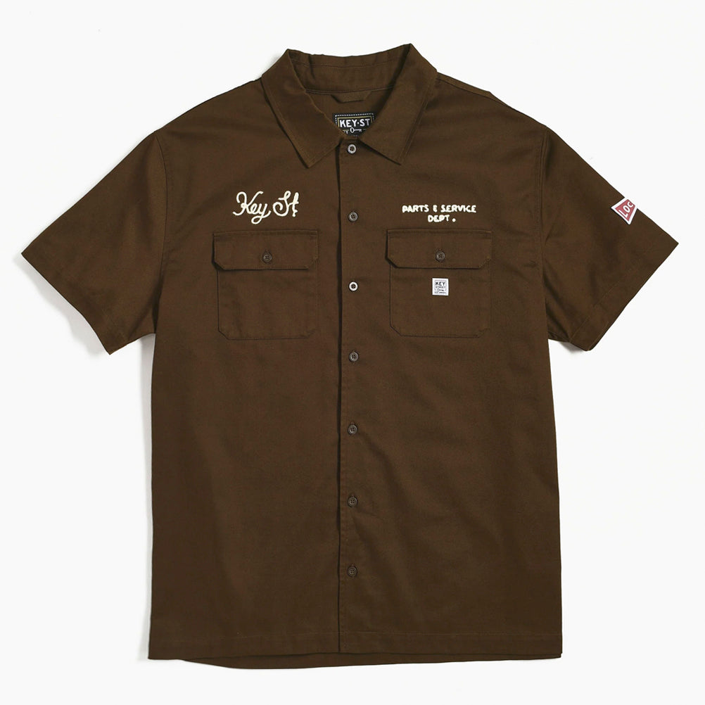 Parts & Service Work Shirt in brown